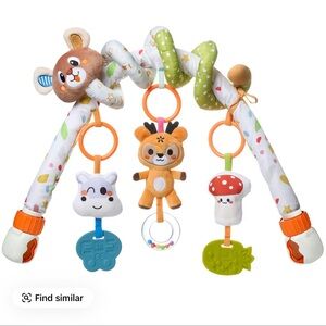 Plush Forest Activity Toy Arch with Orange & Green Accents